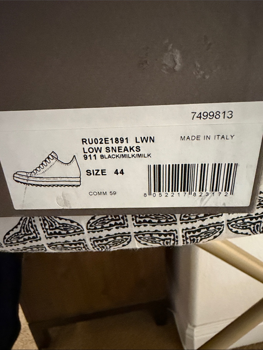Rick Owen’s FW25 Concordians, Low Sneakers, Leather-NEW - Picture 13 of 15